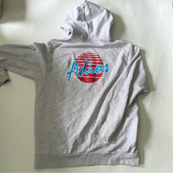 Light Grey Palm Angels Hoodie - Picture 3 of 9